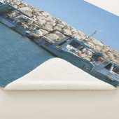 Couverture Sherpa Bateaux de pêche méditerranéens en Blue Sea Design (3/4)