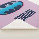 Couverture Sherpa Batman | Symbole rose et bleu (3/4)
