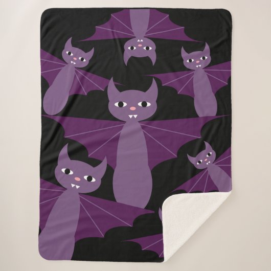 Couverture Sherpa Battes pourpres (Devant)