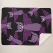 Couverture Sherpa Battes pourpres (Devant (Horizontal))