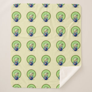 Couverture Sherpa Batteur Kiwi Bird