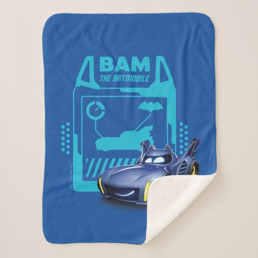 Couverture Sherpa Batwheel™ Bam - Batmobile (Devant)