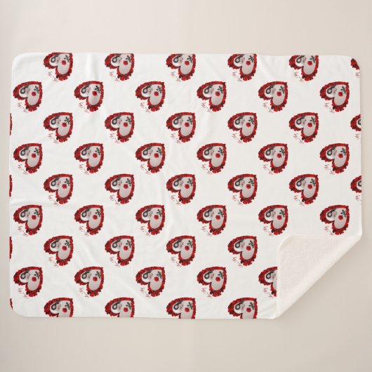 Couverture Sherpa Be My Valentine ❤️ (Devant (Horizontal))