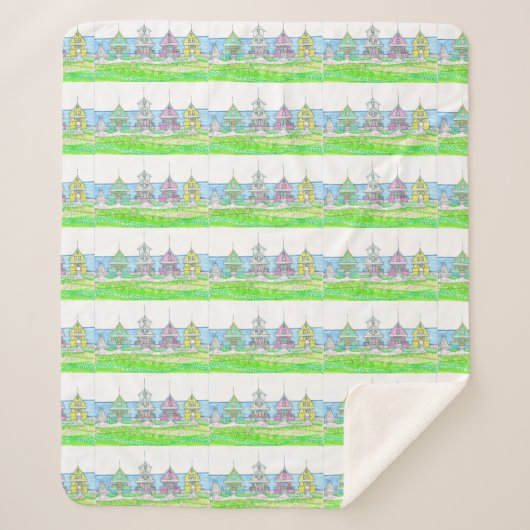 Couverture Sherpa Beach Cottage 2 Sherpa Blanket (Devant)