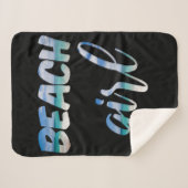 Couverture Sherpa Beach Girl (Devant (Horizontal))