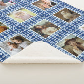 Couverture Sherpa Beach Seashell Faux Quiloté Photo Nautique Collage (3/4)