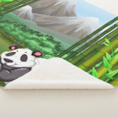 Couverture Sherpa Bears de Panda mignonne et bambou (3/4)