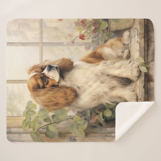 Couverture Sherpa Beau Cavalier Spaniel (Devant (Horizontal))