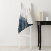 Couverture Sherpa Beau Lac paisible Canot en canot rouge (En situation)