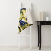 Couverture Sherpa Beau loup dans la nuit étoilée (En situation)