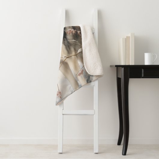 Couverture Sherpa Beau Malamute (En situation)