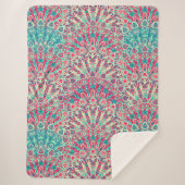 Couverture Sherpa Beau Motif ethnique (Devant)