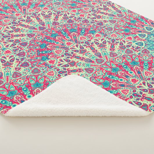 Couverture Sherpa Beau Motif ethnique (3/4)