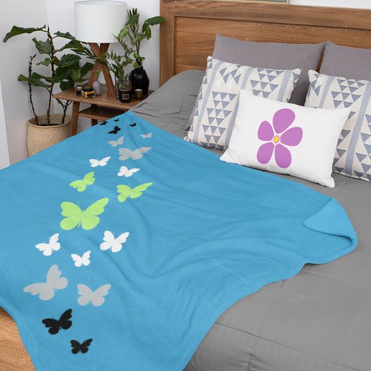 Couverture Sherpa Beau Papillon Fierté Agender