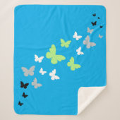 Couverture Sherpa Beau Papillon Fierté Agender (Devant)