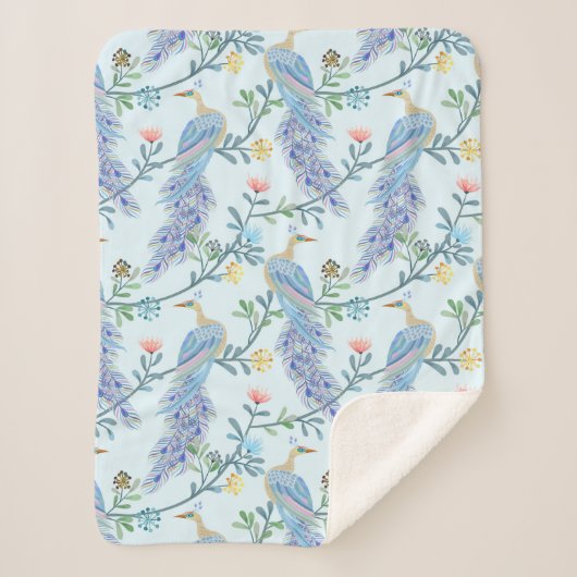 Couverture Sherpa Beau Peacock (Devant)