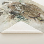 Couverture Sherpa Beau plateau avec faisans, Art (3/4)