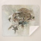 Couverture Sherpa Beau plateau avec faisans, Art (Devant (Horizontal))