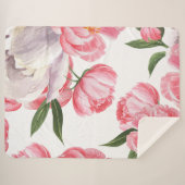 Couverture Sherpa Beau Rose (Devant (Horizontal))