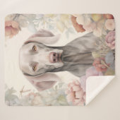 Couverture Sherpa Beau Weimaraner (Devant (Horizontal))