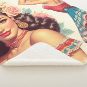 Couverture Sherpa Beauté rétro Femme mexicaine (3/4)