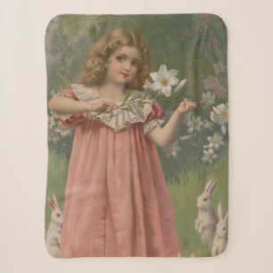 Couverture Sherpa Beautés de Pâques, Illustration Vintage, 1898
