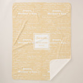 Couverture Sherpa Beautiful Hand‑Drawn Mother’s Day Gift Grandmother (Devant)