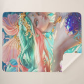 Couverture Sherpa Beautiful queen  (Devant (Horizontal))