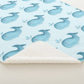 Couverture Sherpa Bébé Baleine Mignonne (3/4)