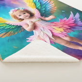 Couverture Sherpa Bébé Bébé Ange ailes Art-38424 (3/4)