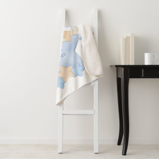 Couverture Sherpa Bébé Bébé Bébé Stats de naissance Sher (En situation)