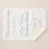 Couverture Sherpa Bébé Bébé Bleu Bleu Rattle Moyen (Devant (Horizontal))