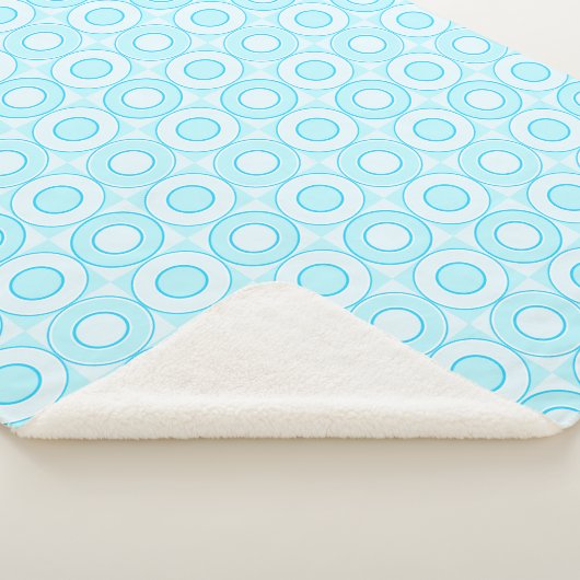 Couverture Sherpa Bébé Bleu chèque de beigne (3/4)