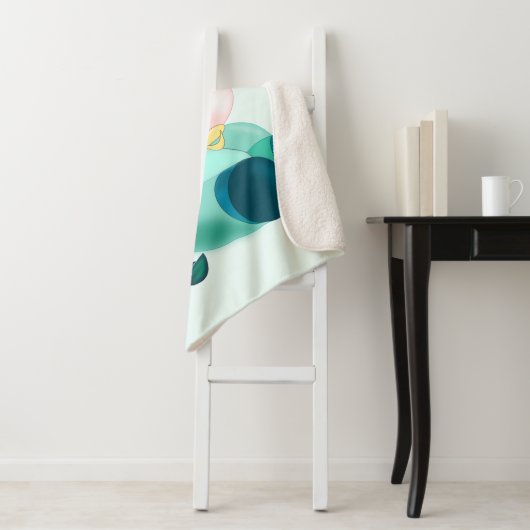 Couverture Sherpa Bébé Donkey - Bleu - Peinture amusante (En situation)