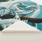 Couverture Sherpa Bébé Dragon d'hiver blanc (3/4)