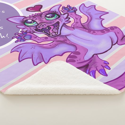 Couverture Sherpa Bébé Dragon Love (3/4)