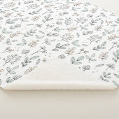 Couverture Sherpa Bébé floral délicat (3/4)