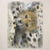 Couverture Sherpa Bébé Guépard (Devant)
