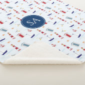 Couverture Sherpa Bébé Marin Tendance (3/4)