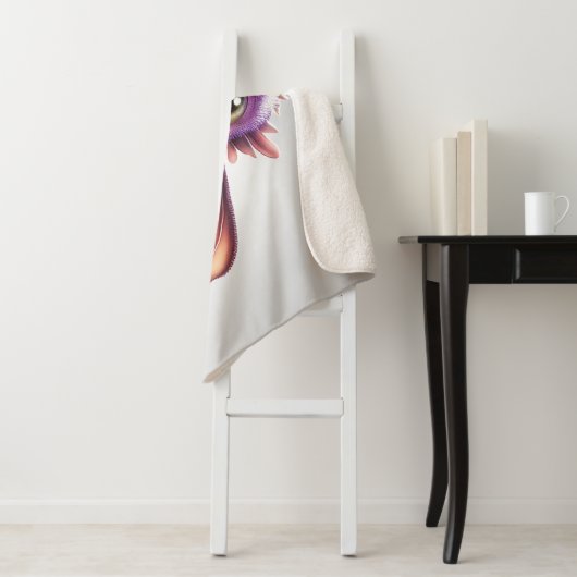 Couverture Sherpa Bébé mignon Dragon (En situation)