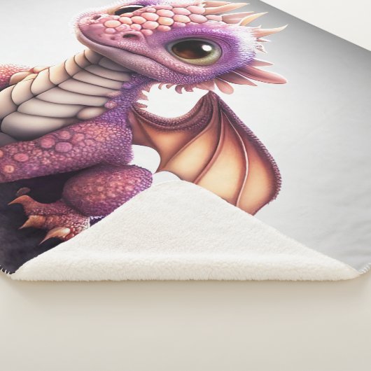 Couverture Sherpa Bébé mignon Dragon (3/4)