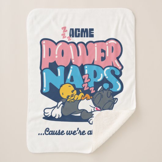 Couverture Sherpa Bébé TWEETY™ & SYLVESTER™ Power Naps (Devant)
