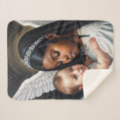 Couverture Sherpa bébés anges (Devant (Horizontal))