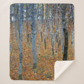 Couverture Sherpa Beech Grove I | Gustav Klimt | (Devant)
