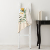 Couverture Sherpa Béès mignonnes 1er cadeau fête d'anniversaire (En situation)