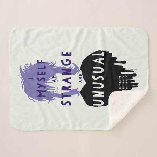 Couverture Sherpa Beetlejus | Lydia Graphisme "étrange et inhabituel (Devant (Horizontal))