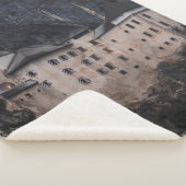 COUVERTURE SHERPA BEIGE ET BÉTON NOIR (3/4)