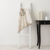 Couverture Sherpa Beige Thanksgiving Citrouilles et Squash (En situation)