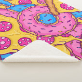 Couverture Sherpa beignets roses pizza beignets (3/4)