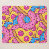 Couverture Sherpa beignets roses pizza beignets (Devant (Horizontal))